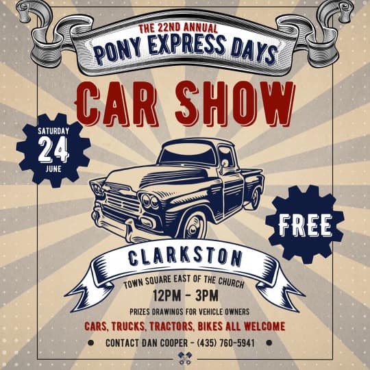 Clarkston Pony Express Days 2024 Utah Car Show Calendar