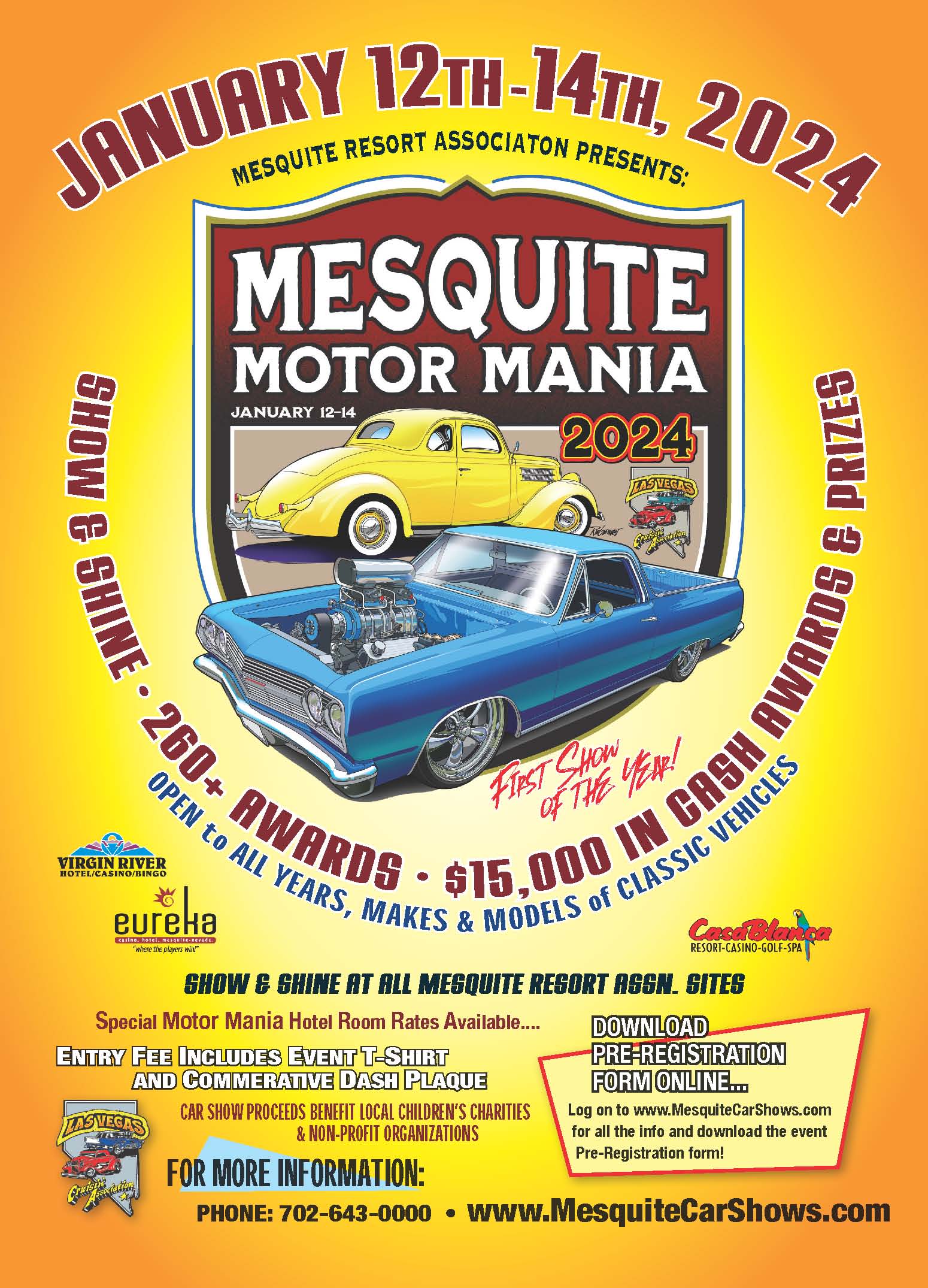 Mesquite Motor Mania 2024 Utah Car Show Calendar